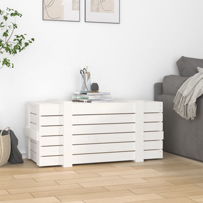 Marlow Home Co. Graball 91cm W Pine Solid Wood Deck Box