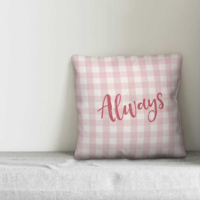 Plaid Reversible Throw Pillow