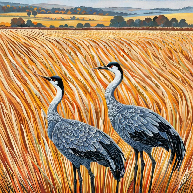 Art sur toile Golden Fields, H 20 po x l 20 po