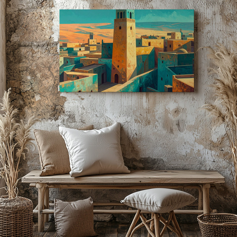 Toile, art mural Golden Desert, H 16 po x l 20 po