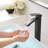 Black Bathroom Faucet, Brushed Black  Faucet For Bathroom Sink, Black Single Hole Bathroom Faucet Modern Single Handle Vanity Basin Faucet-121292319