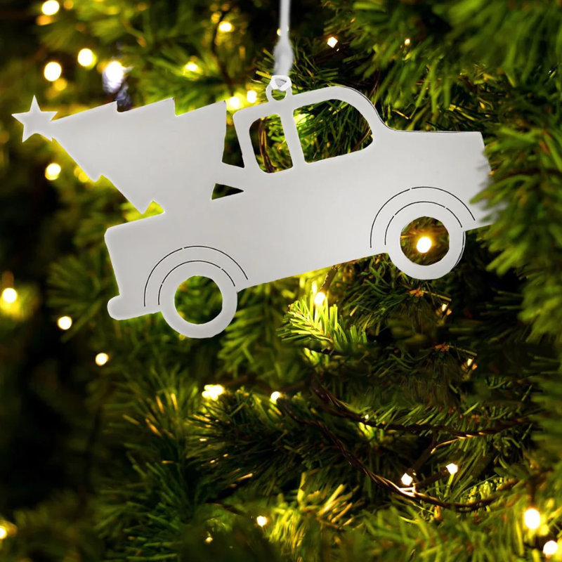 3.38'' Stainless Steel Holiday Shaped Ornament