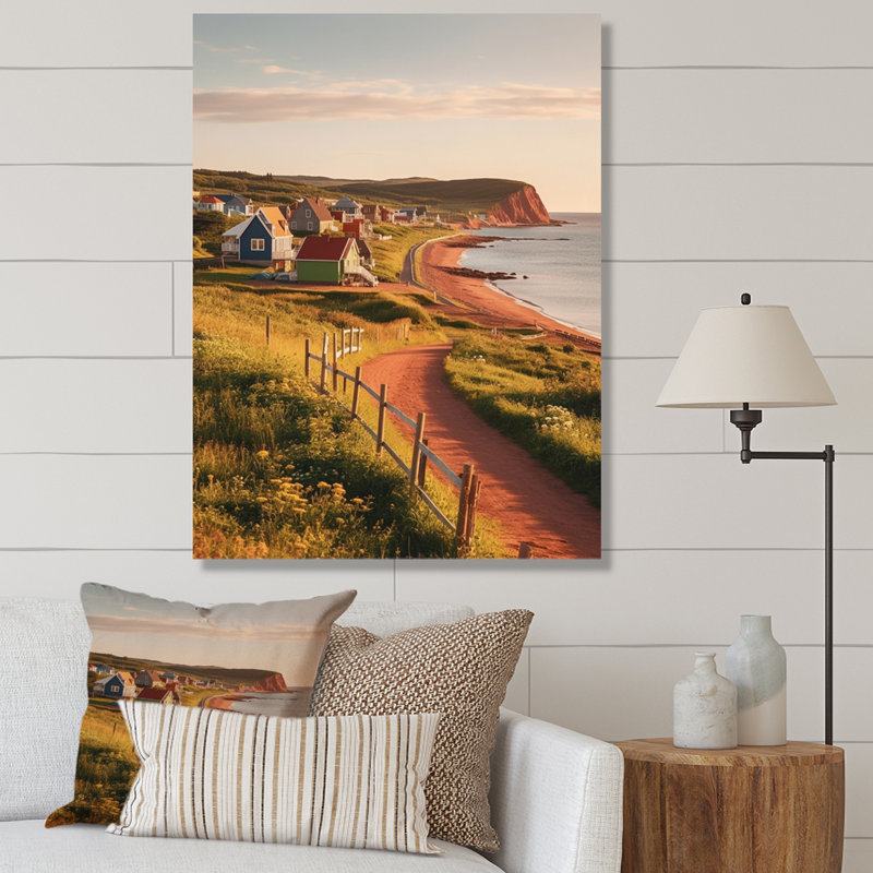«Québec St Laurent Beach III - Québec», reproduction sur toile, H 32 po x l 16 po x P 1 po, Toile tendue
