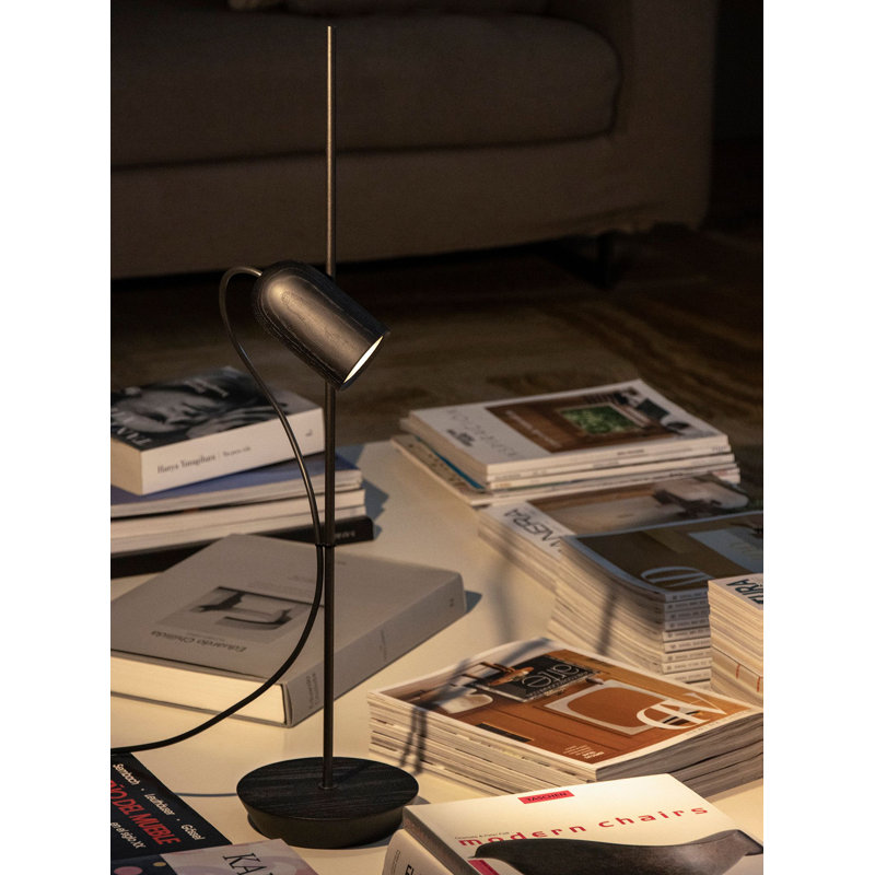Onfa Table Lamp, Graphite/Oak, Oak