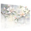 Magnolia, branche de fleur, style aquarelle sur toile, ensemble de 3 reproductions de peintures à l'huile pour salon