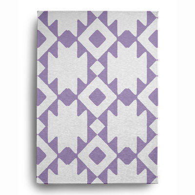 97_Geometric Soft Chenille Rug