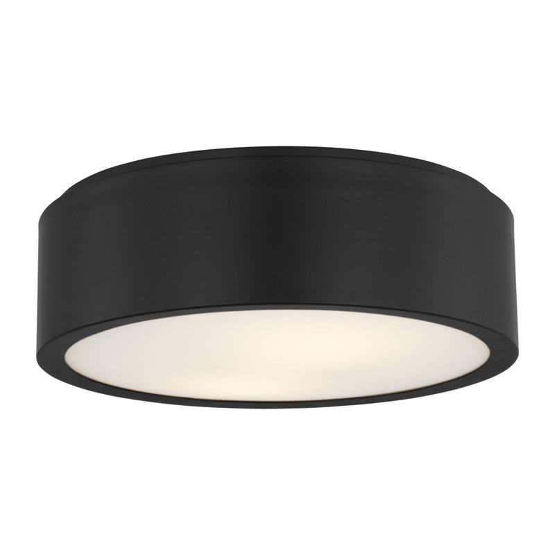 Albee Medium Flush Mount from Generation Lighting , Midnight Black