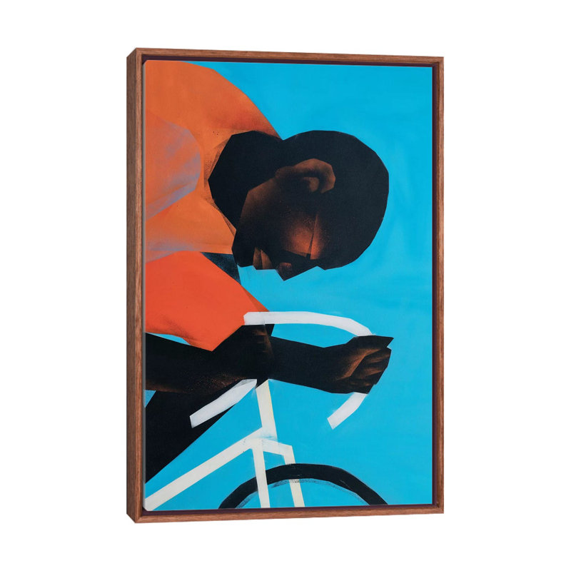 Major I by VCalvento - Print on Canvas, 101.6 cm H x 66.04 cm W, Classic Brown Wood Framed