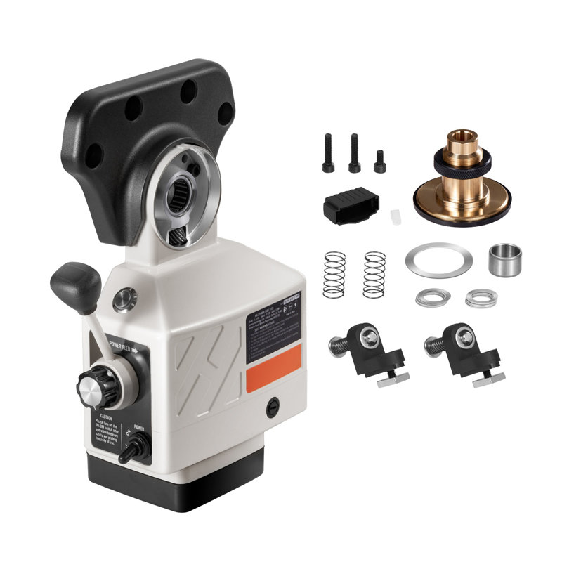 Alimentation X-Axis pour fraiseuses à genoux Bridgeport, alimentation de table à vitesse variable de 150 lb-lb avec embrayage de sécurité et dégagement rapide