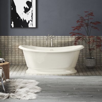 ArtifactsÂ® 66"" x 33"" Pedestal Soaking Cast Iron Bathtub -  Kohler, K-21000-B-96