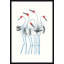 Dancing Cranes III Painting by David Erickson-67255716