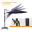 Parasol en porte-à-faux 10 pi Dobrosav-303107832