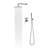 Wall Mounted Shower Gear Kit With 10" Stainless Steel Rain Head And Handheld - 2 Way Balance Valve Brushed Nickel For Luxury Bathrooms Bathroom Apparatus High-117430116