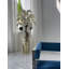 Cascading White Phalaenopsis Orchids In Tapered Hammered Cone Planter-1017734533
