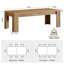 Table de salle à manger généreuse, table de cuisine, bureau à domicile (table seulement)