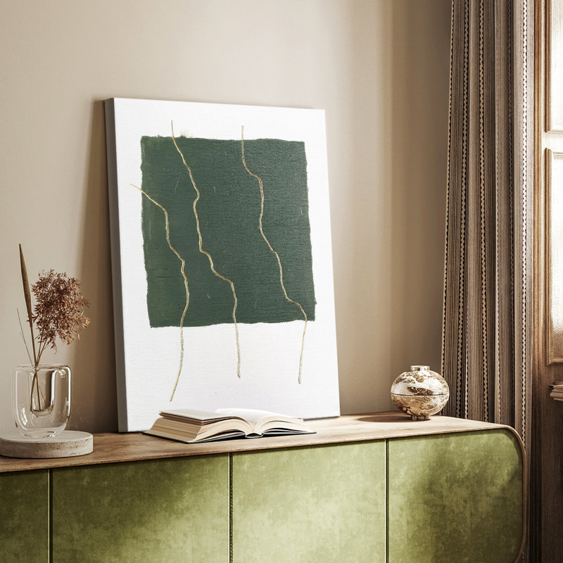 Divided Plot IV -Custom Wrapped Gallery Cavas, 60" H x 40" W