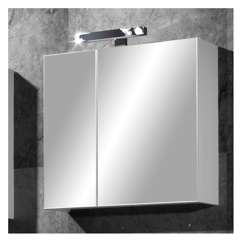 Liquid 67mm W 70mm H Surface Medicine Cabinet Mirror 2 Fixed