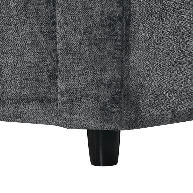 Canapé modulaire rembourré 6 pièces Elaris, Mélange de polyester gris