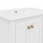 Meuble-lavabo de 30 po avec lavabo en céramique, armoire de rangement à 4 tiroirs et 2 portes, meuble-lavabo à cadre en bois massif-1830297584