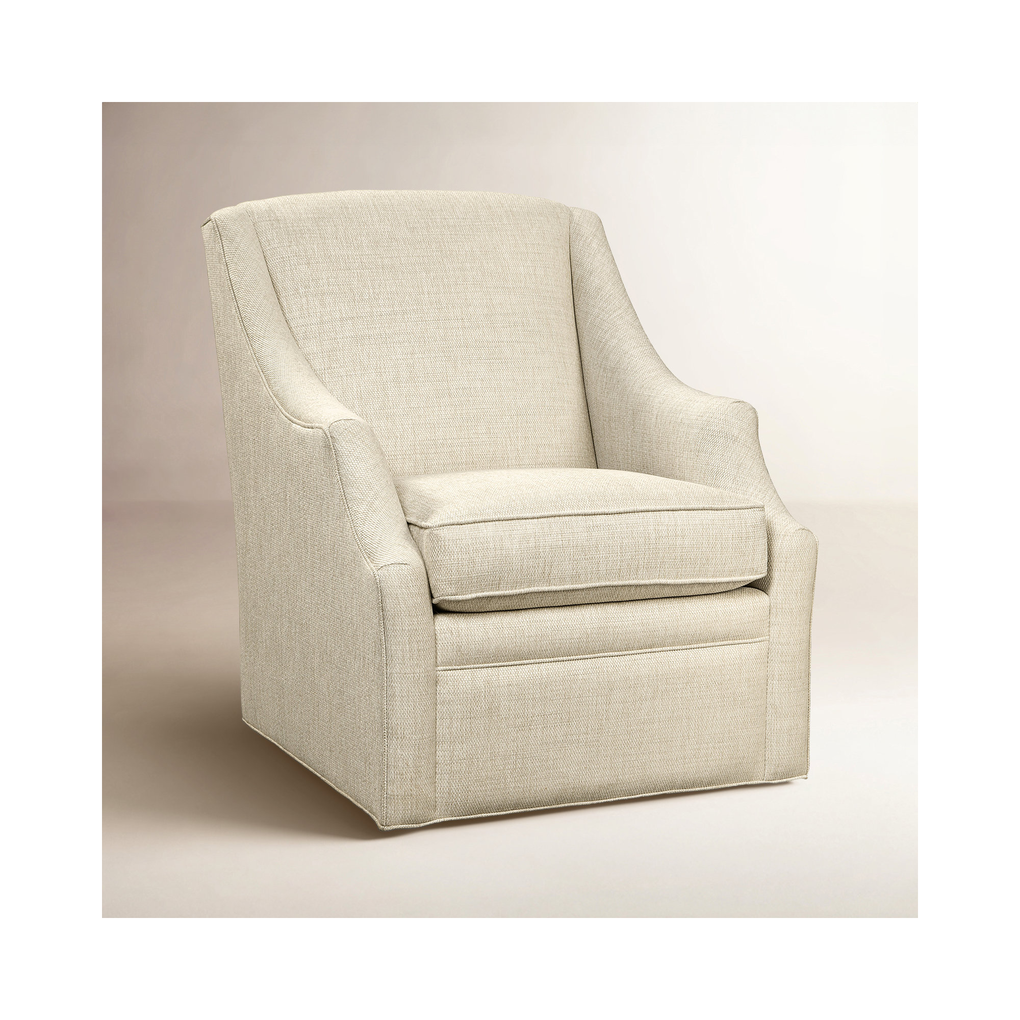 Pomeline Upholstered Swivel Armchair