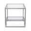 Glass Top Frame End Table-2047661955