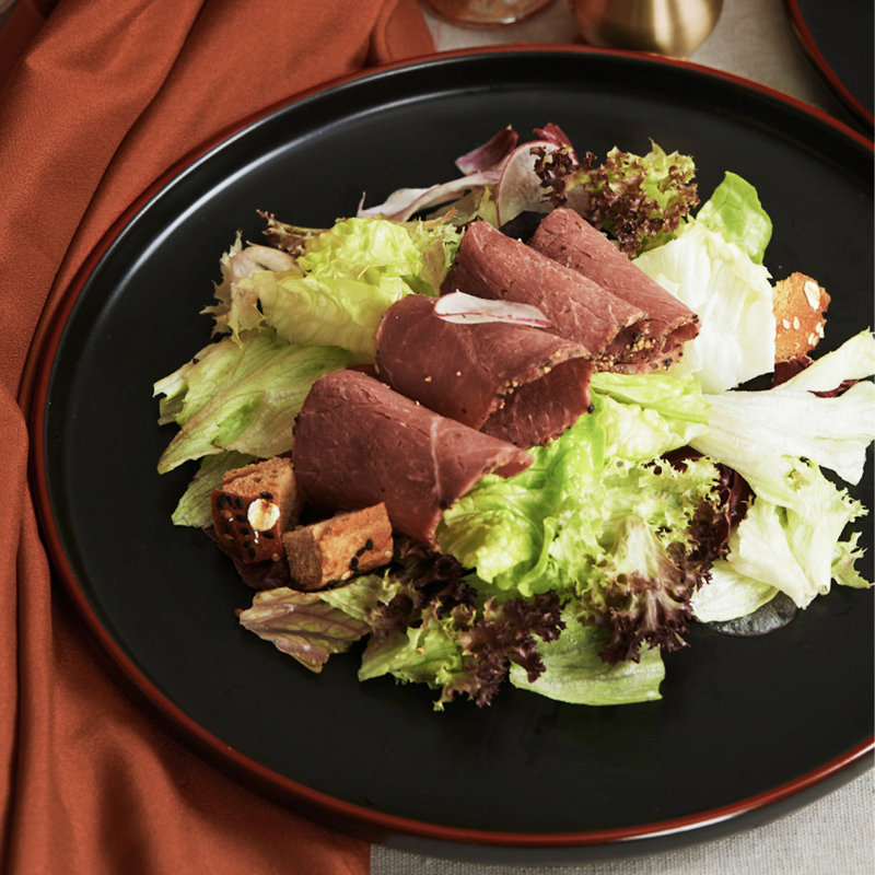 Bevery Piece Stoneware Dinnerware Set - Service for 4, Black