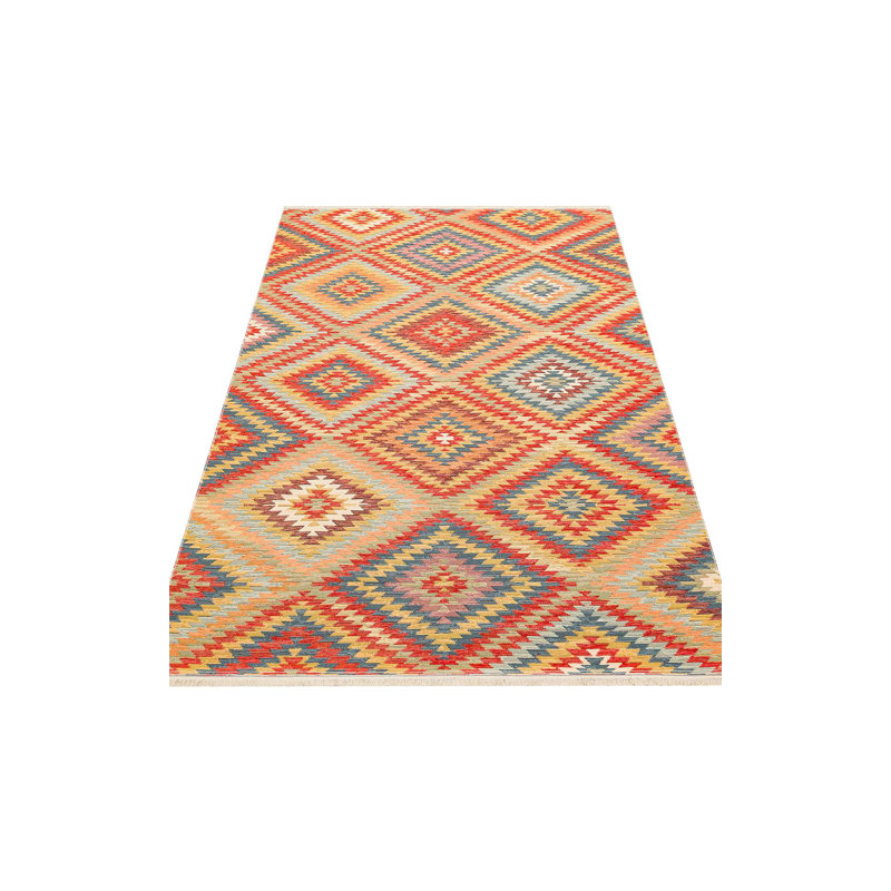 Warenne Luxurious Cotton Area Rug (2.6 x 4.0 Feet), Cream & Beige | 100% Cotton, 1.3 lbs/sq ft, Pile Height: 0.4 in, Total Thickness: 0.3 in | Antibacterial, Non-Slip PVC Underside, Machine Washable | Perfect for Living Rooms & Bedrooms