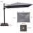 11' X 9' Rectangular Cantilever Umbrella, Base Included-2110722622
