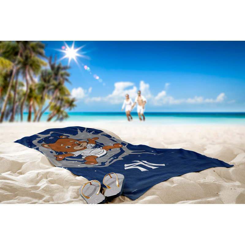 Cotton Blend Beach Towel, New York Yankees
