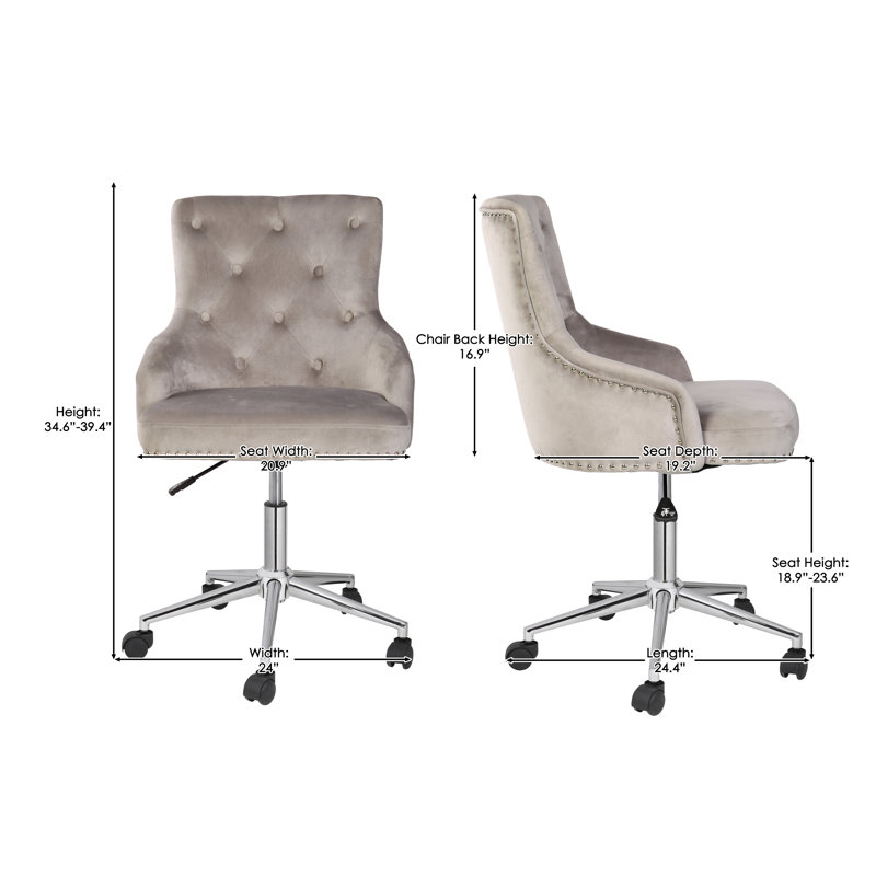 Velvet Office Chair