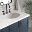 Meuble-lavabo double 72 po ARIEL Kelly avec comptoir en quartz de Carrare-99405160