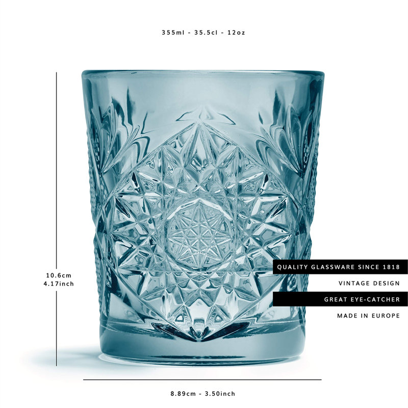 Rüdiger 355ml Drinking Glass Set, Blue