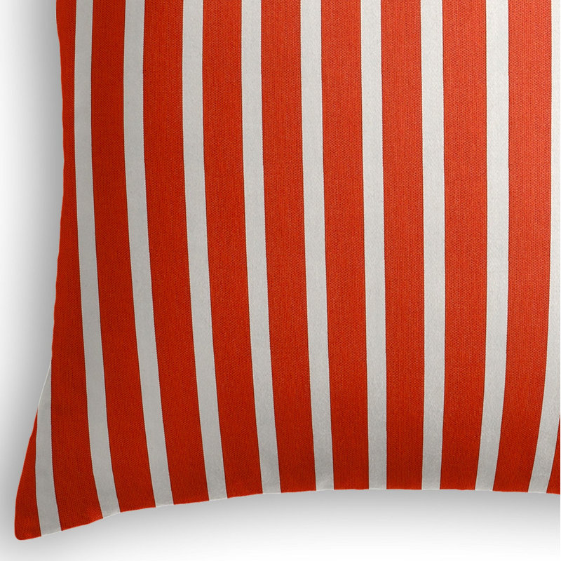 Housse de coussin d'extérieur carré Sunbrella, Rouge, 18 po x 18 po x 6 po