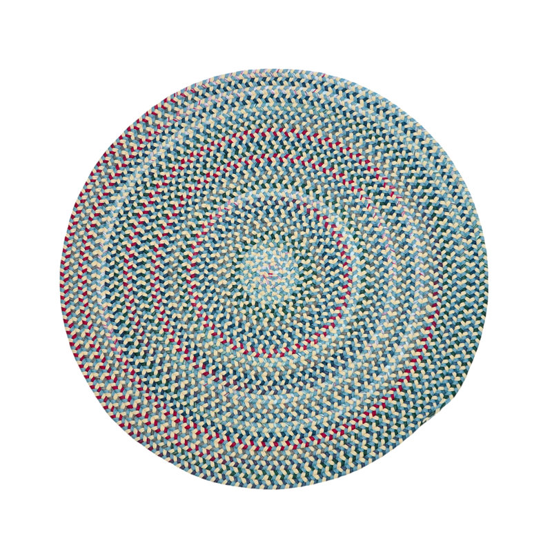 Tapis sarcelle Ashland , Rond 14 pi