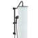 5-Function 10'' Round Adjustable Rain Dual Handheld Shower Head Combo with Slide Bar