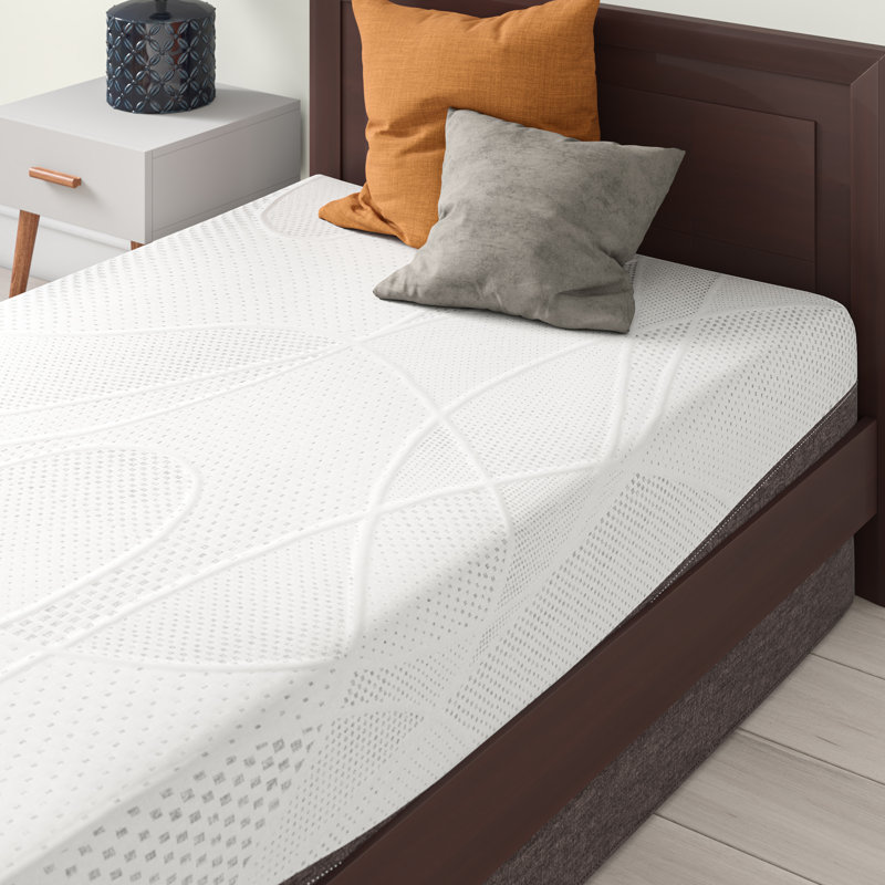 Slumber Solutions Renew Firm Gel Memory Foam Mattress Set, Twin, 10"