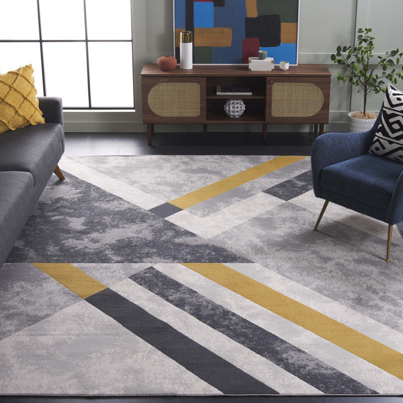 Tapis à motif géométrique Jenuel Performance, Rectangle 8 pi x 10 pi