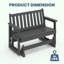 Fauteuil oscillant 48,6 po Adirondack-115734141