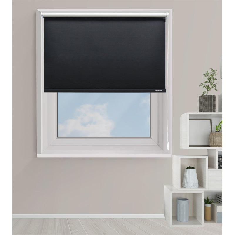 Store occultant à store occultant SHADESU - isolant thermique à 100%, rouleau d'intimité moderne, l 31 po x H 72 po, Noir