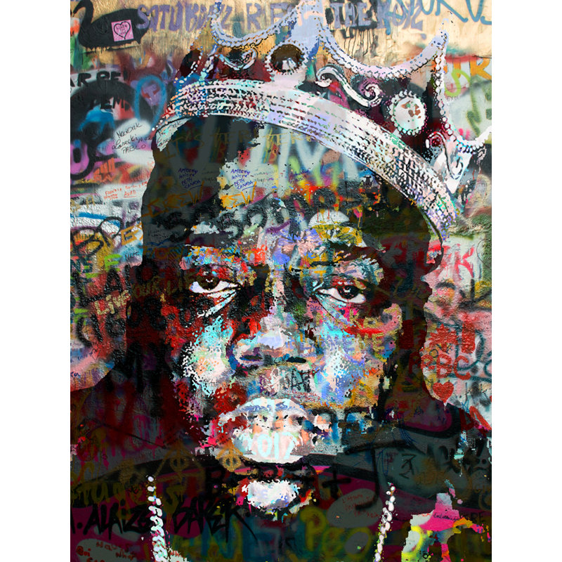 Peinture sur toile tendue, H 18 po x l 15 po x P 1,5 po
