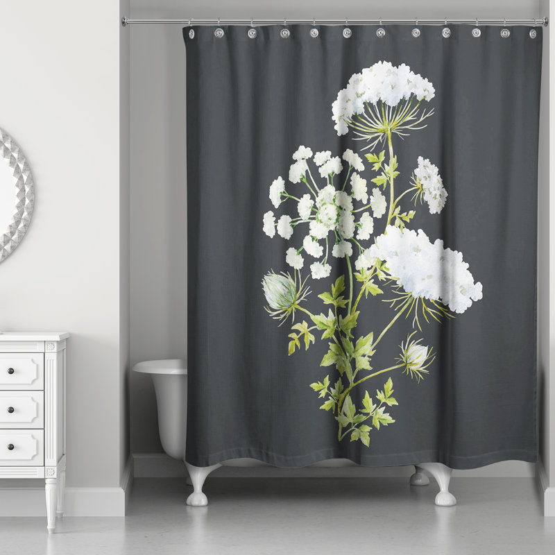 Rideau de douche simple, Noir