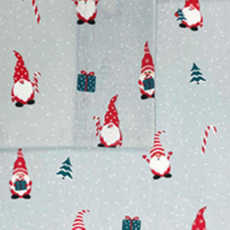 Ensemble de draps Spode, Ensemble de draps très grand + 2 taies d'oreiller, Gnome Sweet Gnome