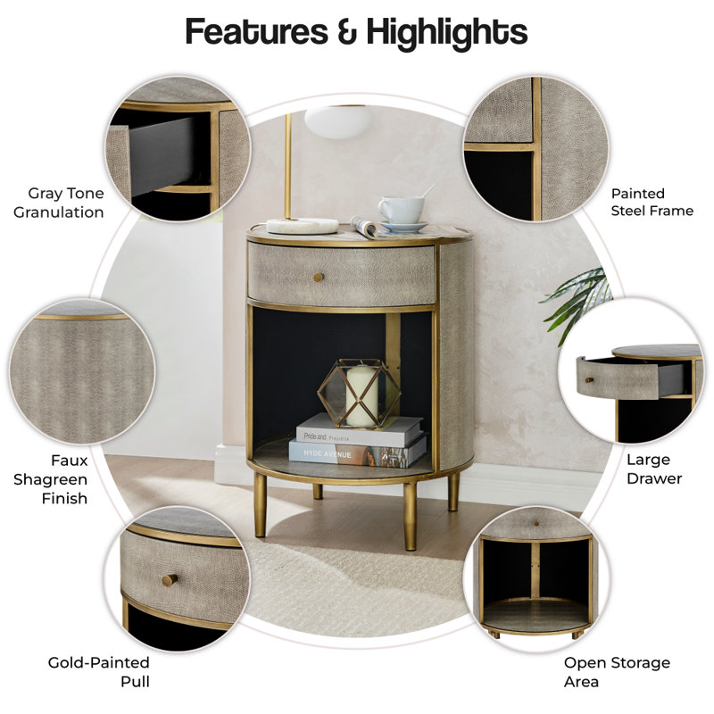 Longbridge End Table with Storage
