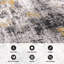Tapis abstrait jaune / noir / gris-352200835
