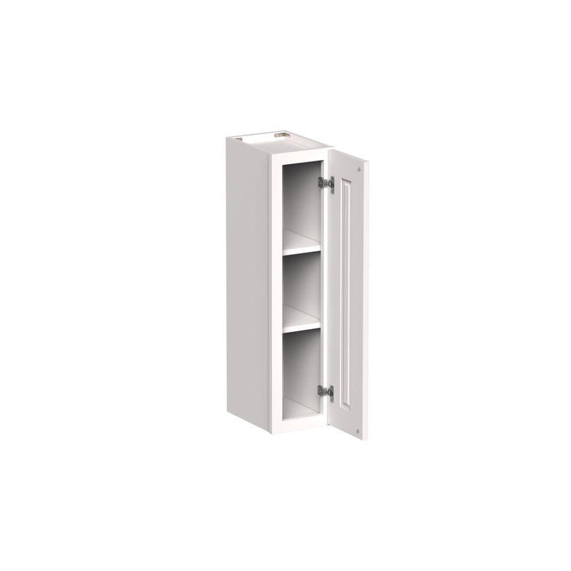 Armoire murale à porte simple de style Shaker de 36 po de haut DL 36 po x H 36 po x P 12 po DL Cabinetry (prête à assembler) - blanc