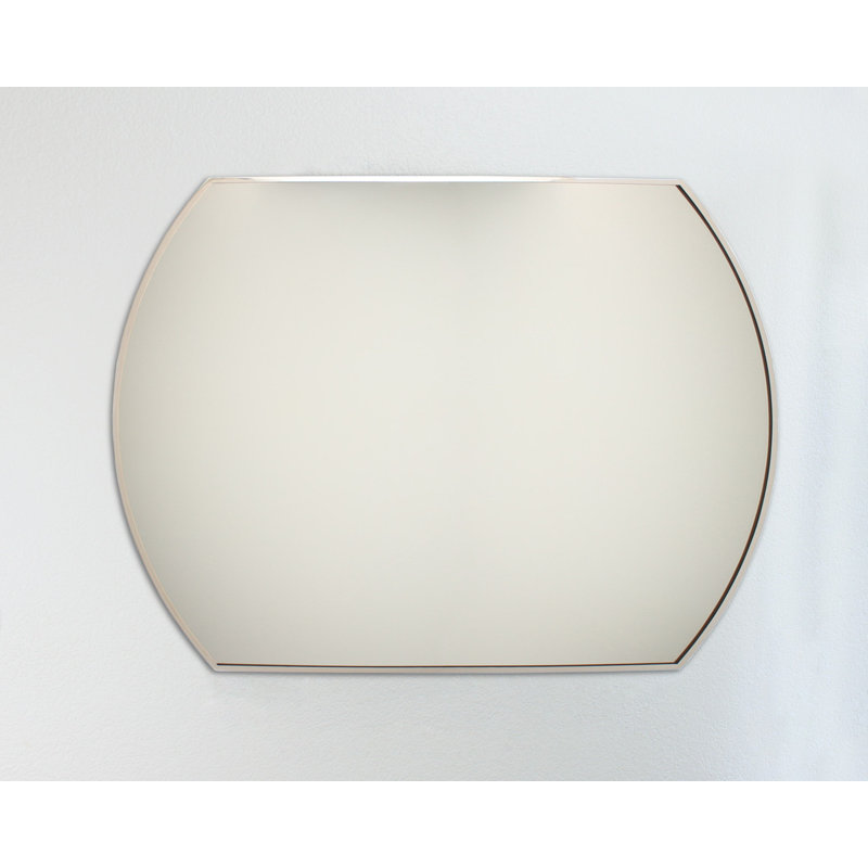 Miroir mural Harper de 30 po x 36 po à fixation murale horizontale / verticale à fixer au mur, idéal comme miroir d'entrée, de vestibule, de vestibule ou de salle de bain, chrome