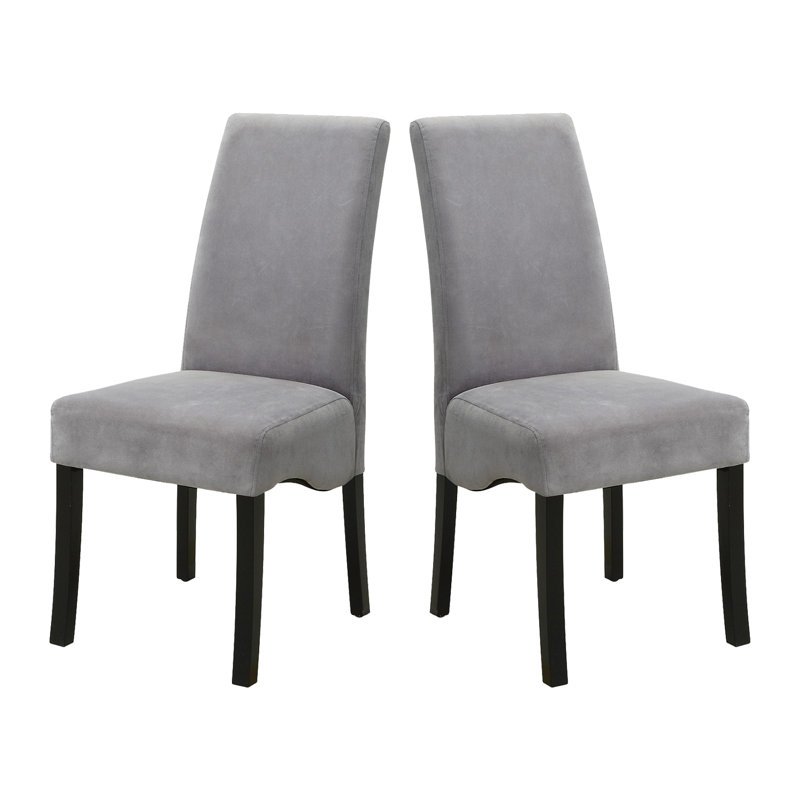 Ensemble de 2 chaises d'appoint rembourrées en velours