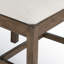 Chaise rembourrée en bois massif Kinston