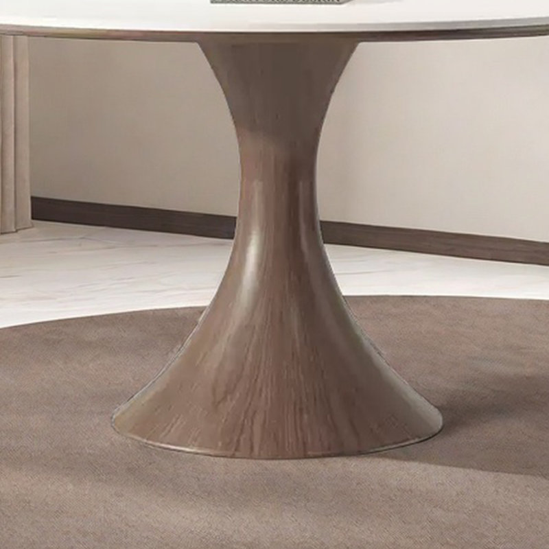 Ash Wood Round Dining Table, 29.52"H x 59.05"L x 59.05" W