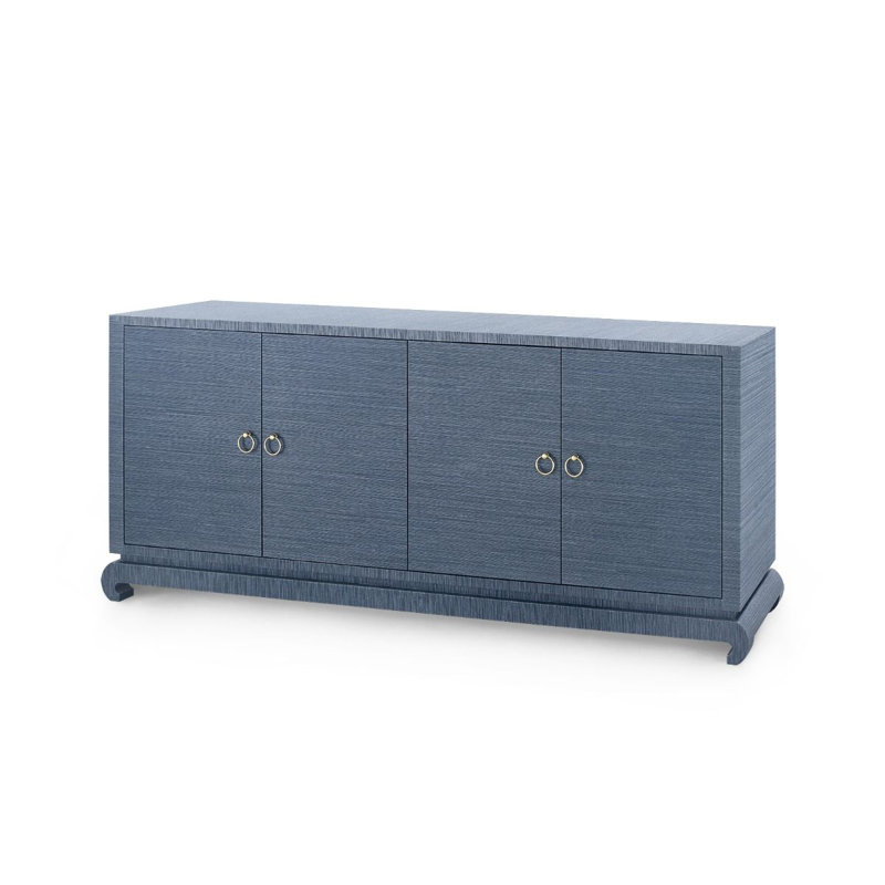 Meredith Sideboard, Navy Blue, 30.5"H x 72"W x 18"D